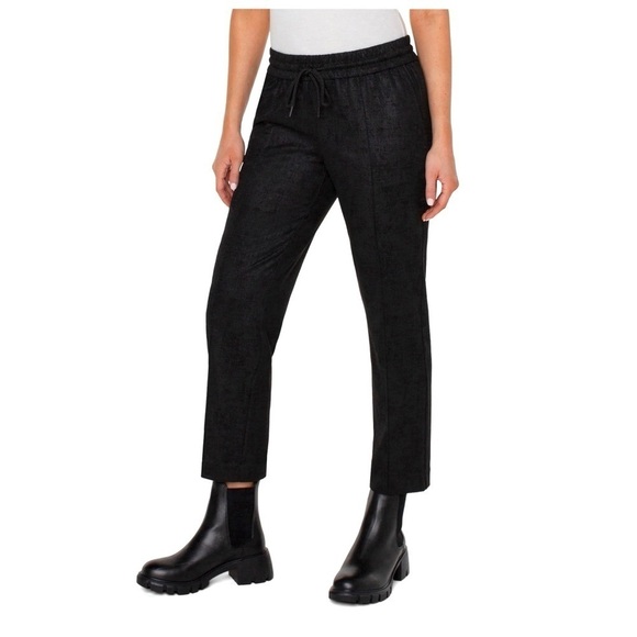 Liverpool Black Pin Stripe Joggers - Picture 1 of 8